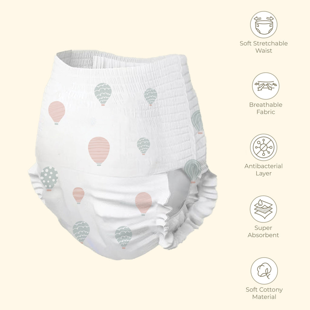 Large pant style Diaper (7-12kgs). 25/pack