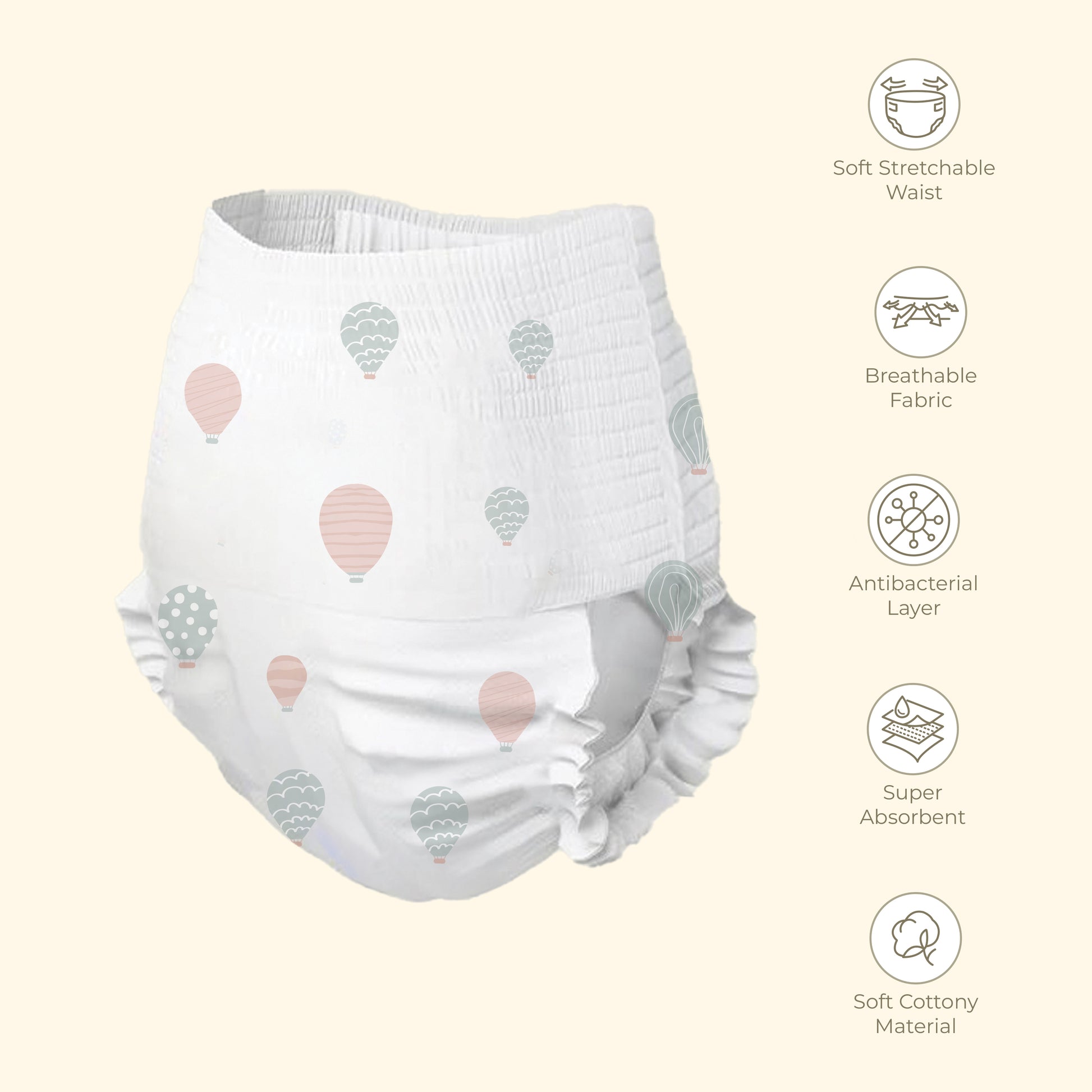 Large pant style Diaper (7-12kgs)